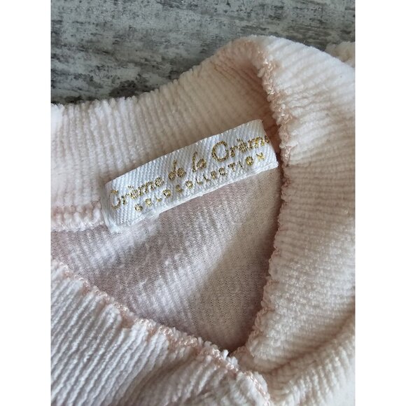 Vtg Creme De La Creme Baby Girls Size 0-3 Months Pink White Gold Collection 1990 - Picture 5 of 8